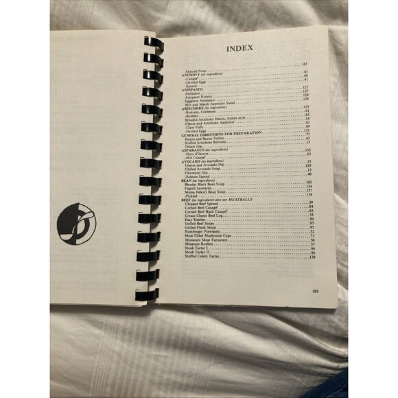 1977 In the Beginning a collection of hors d'oeuvres Cookbook Spiral Vintage - Picture 12 of 12